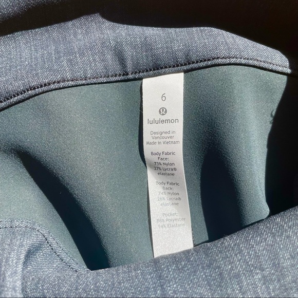 lululemon cigarette pant stretch slacks in petite or cropped inseam - NWOT - Picture 8 of 15